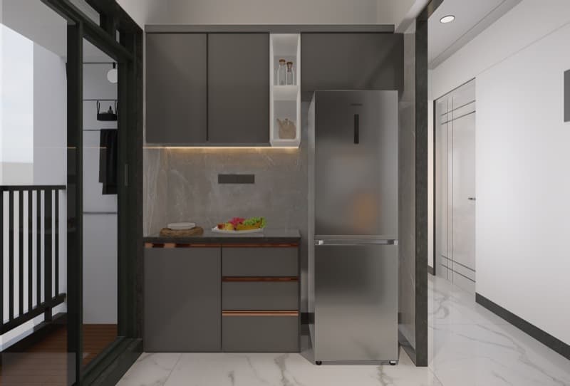 Kitchen with Fridge